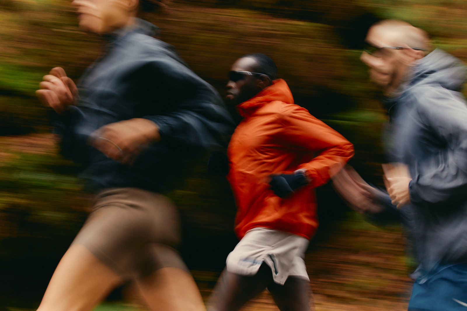 Runners in motion